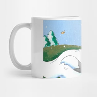 Catching Leaves and Snow Mug